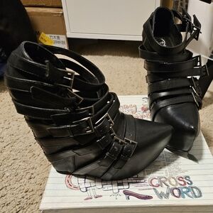 Jeffrey Campbell zip wedge